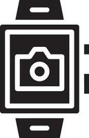 Camera photography icon symbol vector image. Illustration of multimedia photographic lens graphic design image