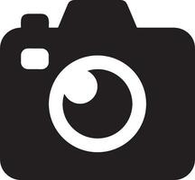 Camera photography icon symbol vector image. Illustration of multimedia photographic lens graphic design image