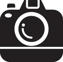 Camera photography icon symbol vector image. Illustration of multimedia photographic lens graphic design image