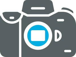 Camera photography icon symbol vector image. Illustration of multimedia photographic lens graphic design image