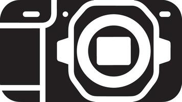 Camera photography icon symbol vector image. Illustration of multimedia photographic lens graphic design image