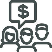 Money exchange payment icon symbol vector image. Illustration of the dollar currency coin graphic design image