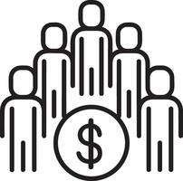 Money exchange payment icon symbol vector image. Illustration of the dollar currency coin graphic design image