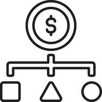 Money exchange payment icon symbol vector image. Illustration of the dollar currency coin graphic design image