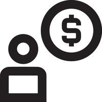 Money exchange payment icon symbol vector image. Illustration of the dollar currency coin graphic design image