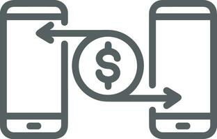 Money exchange payment icon symbol vector image. Illustration of the dollar currency coin graphic design image