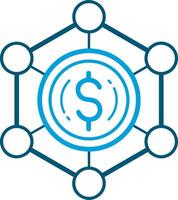 Money exchange payment icon symbol vector image. Illustration of the dollar currency coin graphic design image