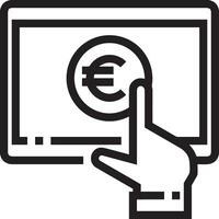 Money exchange payment icon symbol vector image. Illustration of the dollar currency coin graphic design image