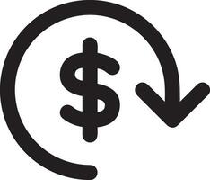 Money exchange payment icon symbol vector image. Illustration of the dollar currency coin graphic design image