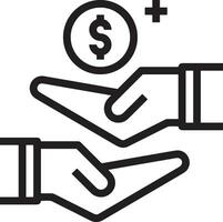 Money exchange payment icon symbol vector image. Illustration of the dollar currency coin graphic design image