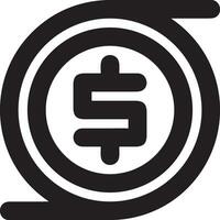 Money exchange payment icon symbol vector image. Illustration of the dollar currency coin graphic design image