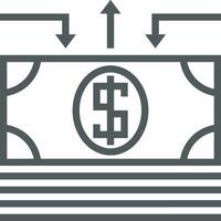 Money exchange payment icon symbol vector image. Illustration of the dollar currency coin graphic design image