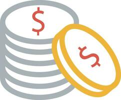 Money exchange payment icon symbol vector image. Illustration of the dollar currency coin graphic design image