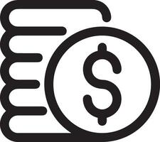 Money exchange payment icon symbol vector image. Illustration of the dollar currency coin graphic design image