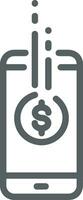 Money exchange payment icon symbol vector image. Illustration of the dollar currency coin graphic design image