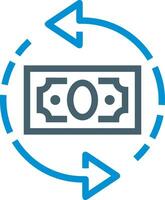 Money exchange payment icon symbol vector image. Illustration of the dollar currency coin graphic design image