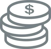 Money exchange payment icon symbol vector image. Illustration of the dollar currency coin graphic design image