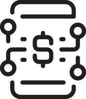Money exchange payment icon symbol vector image. Illustration of the dollar currency coin graphic design image