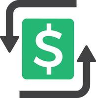 Money exchange payment icon symbol vector image. Illustration of the dollar currency coin graphic design image