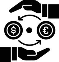 Money exchange payment icon symbol vector image. Illustration of the dollar currency coin graphic design image