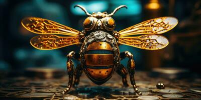 Virgo the Bee Zodiac Sign Generative AI photo