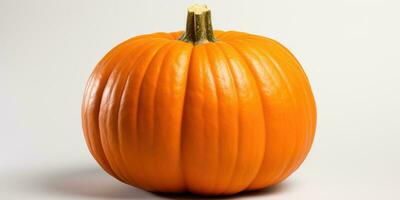 Isolated pumpkins on white background, AI Generative photo