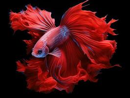 Siamese fighting fish Generative AI photo