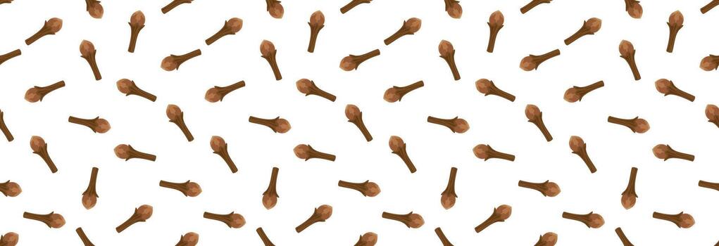 Dry cloves pattern. vector