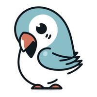 cute bird cartoon icon vector illustration design graphic flat style eps 10