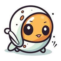 Cute Cartoon Astronaut Character Mascot Vector Illustration.