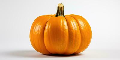 Isolated pumpkins on white background, AI Generative photo