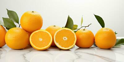 Very fresh orange fruit, Generative AI photo