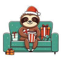 christmas graphic sloth merry slothmas photo