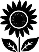 Flower, Minimalist and Simple Silhouette - Vector illustration