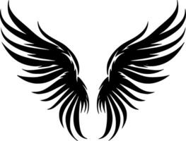 Angel Wings, Minimalist and Simple Silhouette - Vector illustration