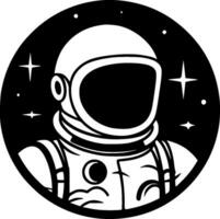 Astronaut - Minimalist and Flat Logo - Vector illustration