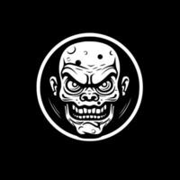 Zombie - Black and White Isolated Icon - Vector illustration