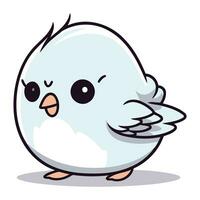 cute little bird cartoon character vector illustration design. eps10