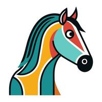 caballo animal dibujos animados icono vector ilustración diseño gráfico vector ilustración gráfico diseño