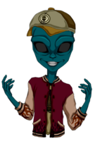 Alien Old School Chic Chic png