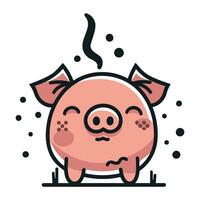Cute piggy vector illustration. Cute piggy vector illustration.