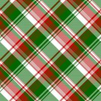 Green red bright check fabric texture seamless pattern vector