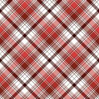 Red abstract check textile seamless pattern vector
