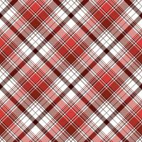 Red abstract check textile seamless pattern vector