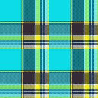 Plaid seamless pattern in blue. Check fabric texture. Vector textile print.