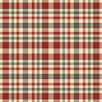 Plaid seamless pattern. Check fabric texture. Vector textile print.
