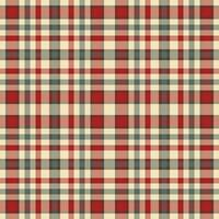 Plaid seamless pattern. Check fabric texture. Vector textile print.