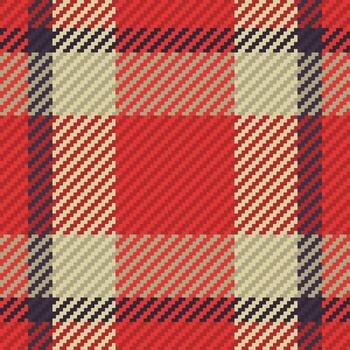 Seamless pattern of scottish tartan plaid. Repeatable background with check fabric texture. Vector backdrop striped textile print.
