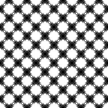 patrón abstracto sin costuras en blanco y negro. fondo y telón de fondo. diseño ornamental en escala de grises. vector