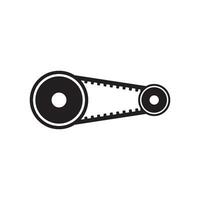 engine belt icon vector